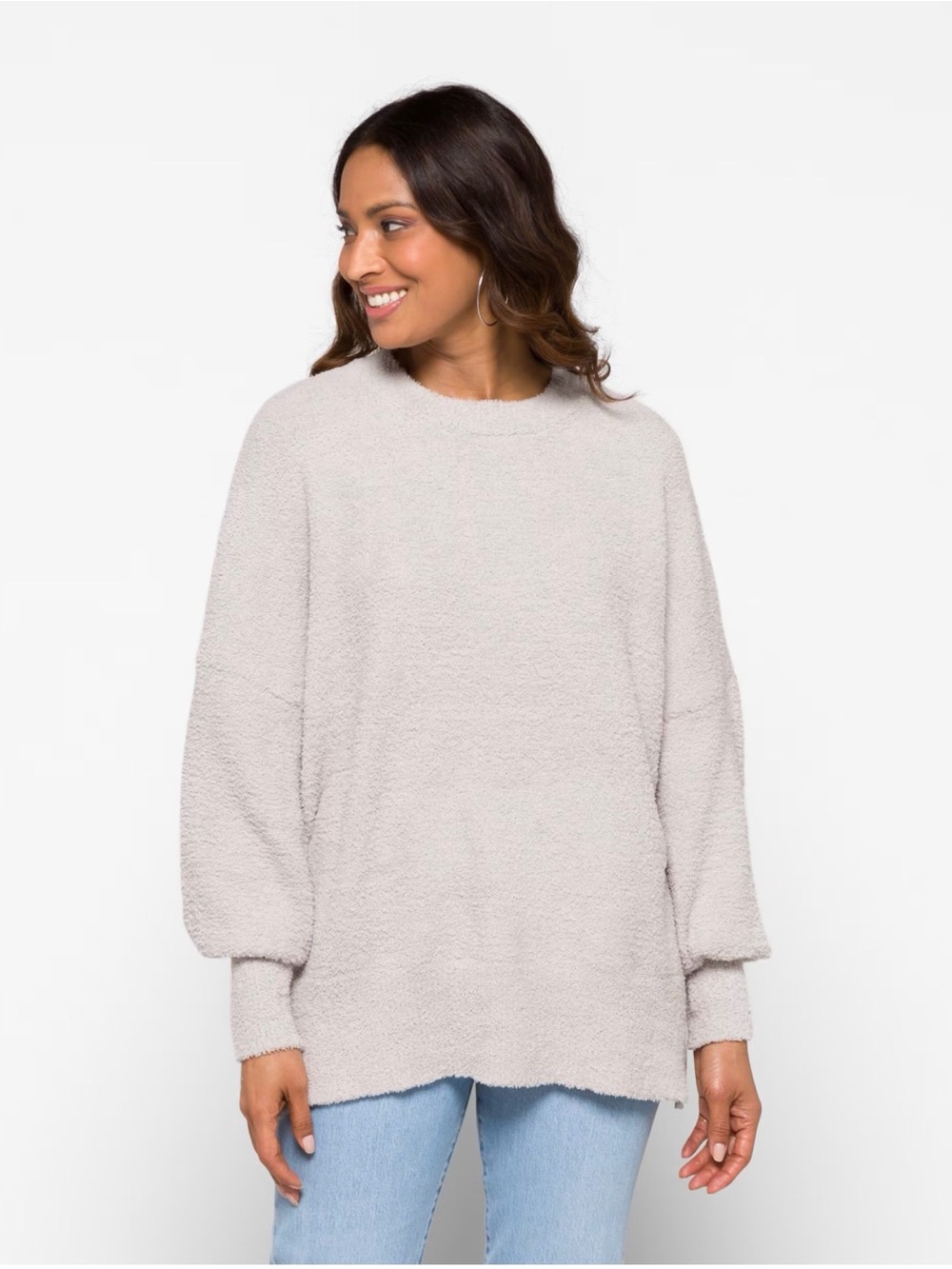 RD STYLE
Cozy Drop Shoulder Crewneck Light Grey Medium